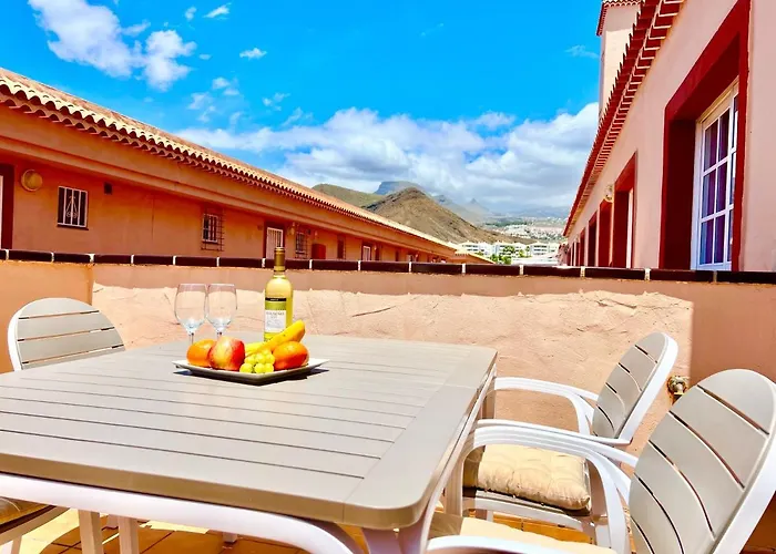 !!! Relaxing View, The Heights With Terrace And Heated Pools, Cristianos 公寓 *