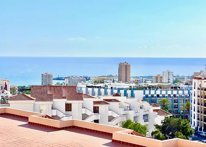 公寓 !!! Relaxing View, The Heights With Terrace And Heated Pools, Cristianos 洛斯克里斯蒂亚诺斯