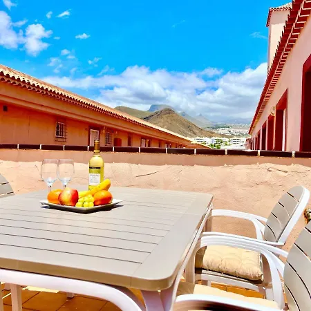 !!! Relaxing View, The Heights With Terrace And Heated Pools, Cristianos Apartament *
