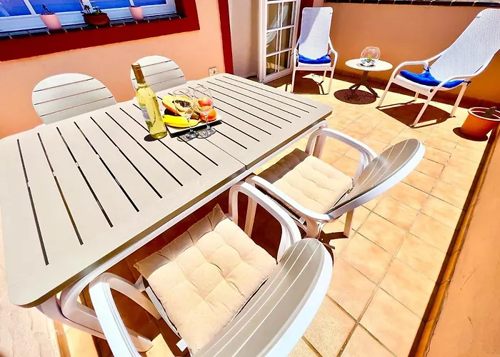 !!! Relaxing View, The Heights With Terrace And Heated Pools, Cristianos Appartement *