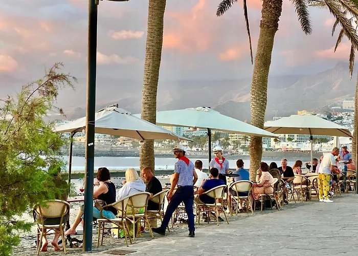 !!! Relaxing View, The Heights With Terrace And Heated Pools, Cristianos Appartement