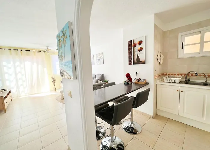 !!! Relaxing View, The Heights With Terrace And Heated Pools, Cristianos Appartement Los Cristianos (Tenerife)